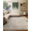 image4x6 Bedroom Area Rug Washable Entry Throw Rug Stain Resistant Boho Rug Non Slip Low Pile Small Carpet for Bedroom Kitchen Entryway Living Room Bedside Office Dorm Kids Room EntranceBeige White and Black