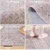 image4x6 Bedroom Area Rug Washable Entry Throw Rug Stain Resistant Boho Rug Non Slip Low Pile Small Carpet for Bedroom Kitchen Entryway Living Room Bedside Office Dorm Kids Room EntrancePink