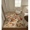 imageMachine Washable Runner Rug for Hallway 26quotx8 Kitchen Runners Rug with Rubber Backing Non Slip Stain Resistant Floral Floor Rug Soft Carpet Runners for Indoor Entryway Bedroom Bedside Living RoomBeige Floral