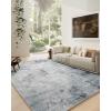 imageWashable Kitchen Rugs Non Slip 2x6 Hallway Runner Rug Stain Resistant Low Pile Floral Floor Rug with Rubber Backing Non Shedding Soft Carpet Runners for Indoor Entryway Bedside Bedroom FarmhouseBlue and Gray