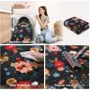 imageWashable Small Entryway Area Rugs 2x3 Floral Rug Non Slip Door Mat Indoor Entrance Stain Resistance Low Pile Throw Rugs for Inside Front Door Floor Bedroom Bedside Kitchen Nursery Dorm Home EntryBlack Floral