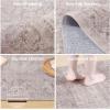 imageWashable Small Entryway Area Rugs 2x3 Floral Rug Non Slip Door Mat Indoor Entrance Stain Resistance Low Pile Throw Rugs for Inside Front Door Floor Bedroom Bedside Kitchen Nursery Dorm Home EntryPink