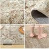 imageWashable Small Entryway Area Rugs 2x3 Floral Rug Non Slip Door Mat Indoor Entrance Stain Resistance Low Pile Throw Rugs for Inside Front Door Floor Bedroom Bedside Kitchen Nursery Dorm Home EntryBrown and Beige