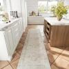 imageWashable Small Entryway Area Rugs 2x3 Floral Rug Non Slip Door Mat Indoor Entrance Stain Resistance Low Pile Throw Rugs for Inside Front Door Floor Bedroom Bedside Kitchen Nursery Dorm Home EntryBeige White and Black