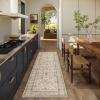 imageMachine Washable Kitchen Runner Rugs 2x6 Hallway Runner Rug Non Slip Low Pile Stain Resistant Soft Carpet Runners for Hallways Indoor Entryway Kitchen Laundry Room Beside FarmhouseBeige White