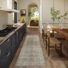 imageMachine Washable Kitchen Runner Rugs 2x6 Hallway Runner Rug Non Slip Low Pile Stain Resistant Soft Carpet Runners for Hallways Indoor Entryway Kitchen Laundry Room Beside FarmhouseVintage Grey Beige
