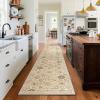 imageMachine Washable Kitchen Runner Rugs 2x6 Hallway Runner Rug Non Slip Low Pile Stain Resistant Soft Carpet Runners for Hallways Indoor Entryway Kitchen Laundry Room Beside FarmhouseBeige and Cream