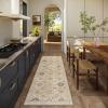 imageMachine Washable Kitchen Runner Rugs 2x6 Hallway Runner Rug Non Slip Low Pile Stain Resistant Soft Carpet Runners for Hallways Indoor Entryway Kitchen Laundry Room Beside FarmhouseBeige and Cream