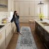 imageMachine Washable Kitchen Runner Rugs 2x6 Hallway Runner Rug Non Slip Low Pile Stain Resistant Soft Carpet Runners for Hallways Indoor Entryway Kitchen Laundry Room Beside FarmhouseVintage Black
