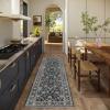 imageMachine Washable Kitchen Runner Rugs 2x6 Hallway Runner Rug Non Slip Low Pile Stain Resistant Soft Carpet Runners for Hallways Indoor Entryway Kitchen Laundry Room Beside FarmhouseBlack