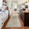 imageMachine Washable Kitchen Runner Rugs 2x6 Hallway Runner Rug Non Slip Low Pile Stain Resistant Soft Carpet Runners for Hallways Indoor Entryway Kitchen Laundry Room Beside FarmhouseVintage Grey Beige