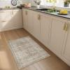imageMachine Washable Kitchen Runner Rugs 2x6 Hallway Runner Rug Non Slip Low Pile Stain Resistant Soft Carpet Runners for Hallways Indoor Entryway Kitchen Laundry Room Beside FarmhouseVintage Grey Beige