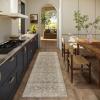 imageMachine Washable Kitchen Runner Rugs 2x6 Hallway Runner Rug Non Slip Low Pile Stain Resistant Soft Carpet Runners for Hallways Indoor Entryway Kitchen Laundry Room Beside FarmhouseBrown and Grey