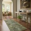 imageMachine Washable Kitchen Runner Rugs 2x6 Hallway Runner Rug Non Slip Low Pile Stain Resistant Soft Carpet Runners for Hallways Indoor Entryway Kitchen Laundry Room Beside FarmhouseGreen and Beige