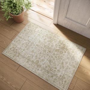 imageMachine Washable Kitchen Runner Rugs 2x6 Hallway Runner Rug Non Slip Low Pile Stain Resistant Soft Carpet Runners for Hallways Indoor Entryway Kitchen Laundry Room Beside FarmhouseBeige and Brown