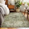 imageMachine Washable Throw Rugs for Entryway Door Mat Indoor Entrance 4x6 Rug Small Area Rug Non Slip Low Pile Soft Kitchen Rugs for Front Door Indoor Entrance Entry Kids RoomBlack and Green