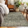 imageMachine Washable Throw Rugs for Entryway Door Mat Indoor Entrance 4x6 Rug Small Area Rug Non Slip Low Pile Soft Kitchen Rugs for Front Door Indoor Entrance Entry Kids RoomDark Green