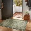 imageMachine Washable Throw Rugs for Entryway Door Mat Indoor Entrance 4x6 Rug Small Area Rug Non Slip Low Pile Soft Kitchen Rugs for Front Door Indoor Entrance Entry Kids RoomBlack and Green