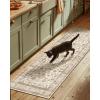 imageMachine Washable Throw Rugs for Entryway Door Mat Indoor Entrance 4x6 Rug Small Area Rug Non Slip Low Pile Soft Kitchen Rugs for Front Door Indoor Entrance Entry Kids RoomBeige White