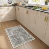 imageMachine Washable Throw Rugs for Entryway Door Mat Indoor Entrance 4x6 Rug Small Area Rug Non Slip Low Pile Soft Kitchen Rugs for Front Door Indoor Entrance Entry Kids RoomGrey