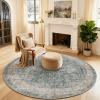 imageMachine Washable Throw Rugs for Entryway Door Mat Indoor Entrance 4x6 Rug Small Area Rug Non Slip Low Pile Soft Kitchen Rugs for Front Door Indoor Entrance Entry Kids RoomLight Blue