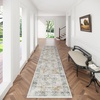 image:image2x3 Washable Small Rug for Entryway Door Mat Indoor Entrance Stain Resistant Non Slip Rubber Backed Low Pile Soft Throw Area Rugs for Bedroom Kitchen Front Door Indoor Entrance Foyer EntryGrey and Orange