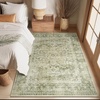 image:image2x3 Washable Small Rug for Entryway Door Mat Indoor Entrance Stain Resistant Non Slip Rubber Backed Low Pile Soft Throw Area Rugs for Bedroom Kitchen Front Door Indoor Entrance Foyer EntryGreen
