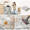 image:image2x3 Washable Small Rug for Entryway Door Mat Indoor Entrance Stain Resistant Non Slip Rubber Backed Low Pile Soft Throw Area Rugs for Bedroom Kitchen Front Door Indoor Entrance Foyer EntryGrey and Orange