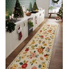 image:image2x3 Washable Small Rug for Entryway Door Mat Indoor Entrance Stain Resistant Non Slip Rubber Backed Low Pile Soft Throw Area Rugs for Bedroom Kitchen Front Door Indoor Entrance Foyer EntryBeige Floral