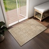 image:image2x3 Washable Small Rug for Entryway Door Mat Indoor Entrance Stain Resistant Non Slip Rubber Backed Low Pile Soft Throw Area Rugs for Bedroom Kitchen Front Door Indoor Entrance Foyer EntryBrown and Beige