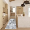 image:image2x3 Washable Small Rug for Entryway Door Mat Indoor Entrance Stain Resistant Non Slip Rubber Backed Low Pile Soft Throw Area Rugs for Bedroom Kitchen Front Door Indoor Entrance Foyer EntryBlue and Gray