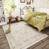 image:image2x3 Washable Small Rug for Entryway Door Mat Indoor Entrance Stain Resistant Non Slip Rubber Backed Low Pile Soft Throw Area Rugs for Bedroom Kitchen Front Door Indoor Entrance Foyer EntryBeige White and Black