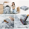 image:image2x3 Washable Small Rug for Entryway Door Mat Indoor Entrance Stain Resistant Non Slip Rubber Backed Low Pile Soft Throw Area Rugs for Bedroom Kitchen Front Door Indoor Entrance Foyer EntryBlue and Gray