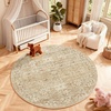 image:image2x3 Washable Small Rug for Entryway Door Mat Indoor Entrance Stain Resistant Non Slip Rubber Backed Low Pile Soft Throw Area Rugs for Bedroom Kitchen Front Door Indoor Entrance Foyer EntryBrown and Beige