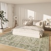 image:image2x3 Washable Small Rug for Entryway Door Mat Indoor Entrance Stain Resistant Non Slip Rubber Backed Low Pile Soft Throw Area Rugs for Bedroom Kitchen Front Door Indoor Entrance Foyer EntryGreen