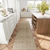 image:image2x3 Washable Small Rug for Entryway Door Mat Indoor Entrance Stain Resistant Non Slip Rubber Backed Low Pile Soft Throw Area Rugs for Bedroom Kitchen Front Door Indoor Entrance Foyer EntryBrown and Beige