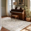 image:image2x3 Washable Small Rug for Entryway Door Mat Indoor Entrance Stain Resistant Non Slip Rubber Backed Low Pile Soft Throw Area Rugs for Bedroom Kitchen Front Door Indoor Entrance Foyer EntryBeige White and Black
