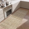 image:image2x3 Washable Small Rug for Entryway Door Mat Indoor Entrance Stain Resistant Non Slip Rubber Backed Low Pile Soft Throw Area Rugs for Bedroom Kitchen Front Door Indoor Entrance Foyer EntryBrown and Beige