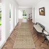 image:image2x3 Washable Small Rug for Entryway Door Mat Indoor Entrance Stain Resistant Non Slip Rubber Backed Low Pile Soft Throw Area Rugs for Bedroom Kitchen Front Door Indoor Entrance Foyer EntryBrown and Beige