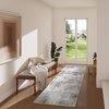 image:image2x3 Washable Small Rug for Entryway Door Mat Indoor Entrance Stain Resistant Non Slip Rubber Backed Low Pile Soft Throw Area Rugs for Bedroom Kitchen Front Door Indoor Entrance Foyer EntryPurple and Cream