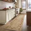 image:image2x3 Washable Small Rug for Entryway Door Mat Indoor Entrance Stain Resistant Non Slip Rubber Backed Low Pile Soft Throw Area Rugs for Bedroom Kitchen Front Door Indoor Entrance Foyer EntryEdge Floral Brown