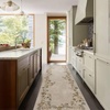 image:image2x3 Washable Small Rug for Entryway Door Mat Indoor Entrance Stain Resistant Non Slip Rubber Backed Low Pile Soft Throw Area Rugs for Bedroom Kitchen Front Door Indoor Entrance Foyer EntryEdge Floral Beige White