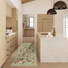 image:image2x3 Washable Small Rug for Entryway Door Mat Indoor Entrance Stain Resistant Non Slip Rubber Backed Low Pile Soft Throw Area Rugs for Bedroom Kitchen Front Door Indoor Entrance Foyer EntryGreen Floral