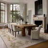 image:image2x3 Washable Small Rug for Entryway Door Mat Indoor Entrance Stain Resistant Non Slip Rubber Backed Low Pile Soft Throw Area Rugs for Bedroom Kitchen Front Door Indoor Entrance Foyer EntryEdge Floral Beige White