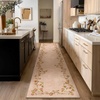 image:image2x3 Washable Small Rug for Entryway Door Mat Indoor Entrance Stain Resistant Non Slip Rubber Backed Low Pile Soft Throw Area Rugs for Bedroom Kitchen Front Door Indoor Entrance Foyer EntryEdge Floral Pink