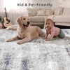 image:image2x3 Washable Small Rug for Entryway Door Mat Indoor Entrance Stain Resistant Non Slip Rubber Backed Low Pile Soft Throw Area Rugs for Bedroom Kitchen Front Door Indoor Entrance Foyer EntryPurple and Cream