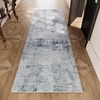 image:image2x3 Washable Small Rug for Entryway Door Mat Indoor Entrance Stain Resistant Non Slip Rubber Backed Low Pile Soft Throw Area Rugs for Bedroom Kitchen Front Door Indoor Entrance Foyer EntryBlue and Gray