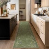 image:image2x3 Washable Small Rug for Entryway Door Mat Indoor Entrance Stain Resistant Non Slip Rubber Backed Low Pile Soft Throw Area Rugs for Bedroom Kitchen Front Door Indoor Entrance Foyer EntryEdge Floral Green