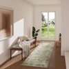 image:image2x3 Washable Small Rug for Entryway Door Mat Indoor Entrance Stain Resistant Non Slip Rubber Backed Low Pile Soft Throw Area Rugs for Bedroom Kitchen Front Door Indoor Entrance Foyer EntryGreen