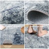 image:image2x3 Washable Small Rug for Entryway Door Mat Indoor Entrance Stain Resistant Non Slip Rubber Backed Low Pile Soft Throw Area Rugs for Bedroom Kitchen Front Door Indoor Entrance Foyer EntryBlue and Gray